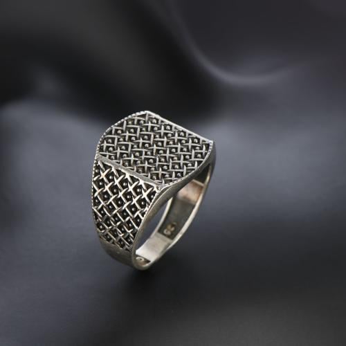 خاتم فضه مميز بدون أحجار Z-014