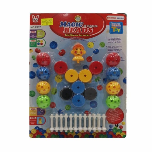 كور ملونة وقطع للتركيبات الهندسية والكيميائية 41قطعة