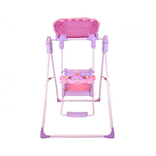 مرجيحة اطفال بمظلة مع بموسيقى 104 (زهري)