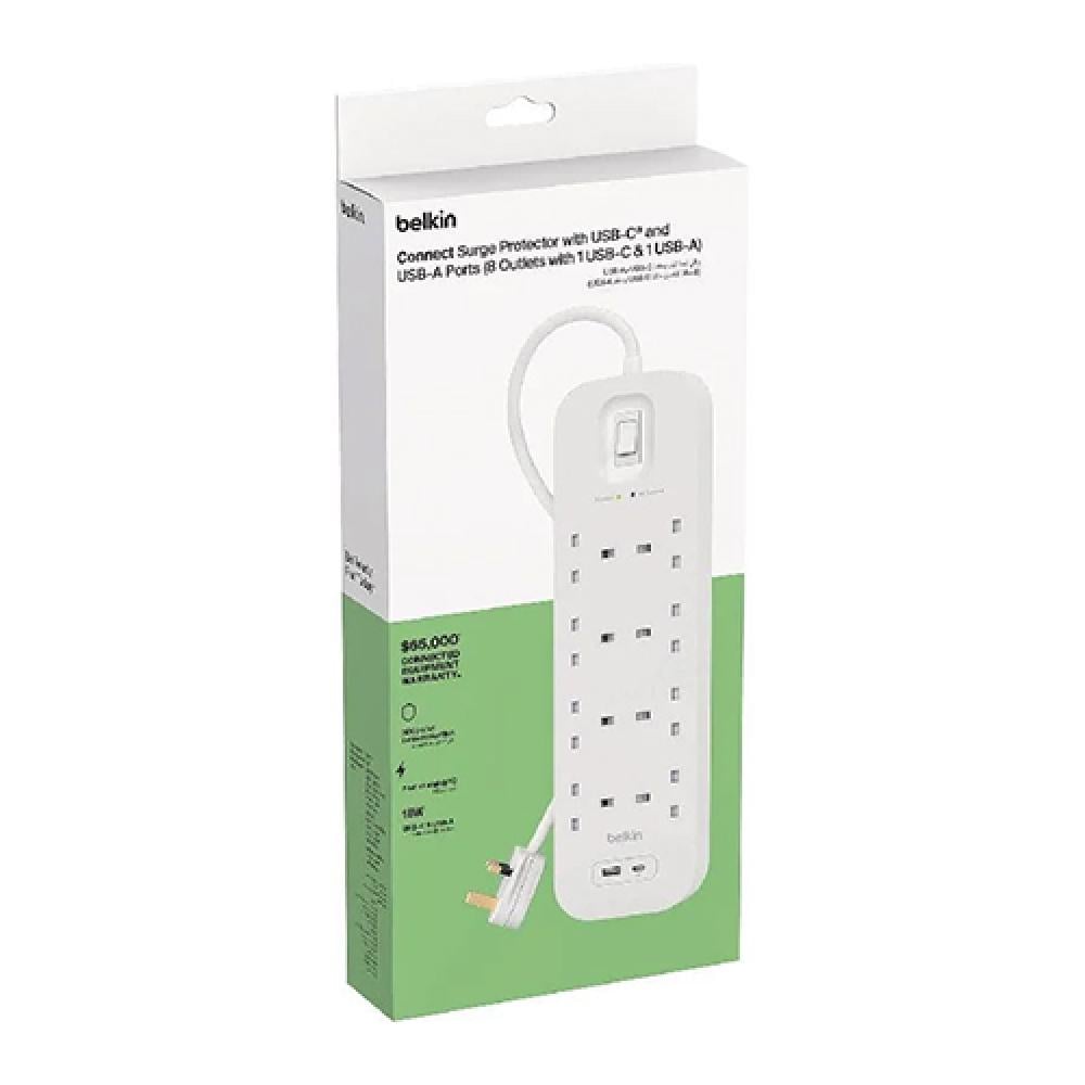 توصيلة بيلكن 18 واط 6 منافذ مع منفذ تايب سي PD بقوة 18 وا -متجر اقتناء