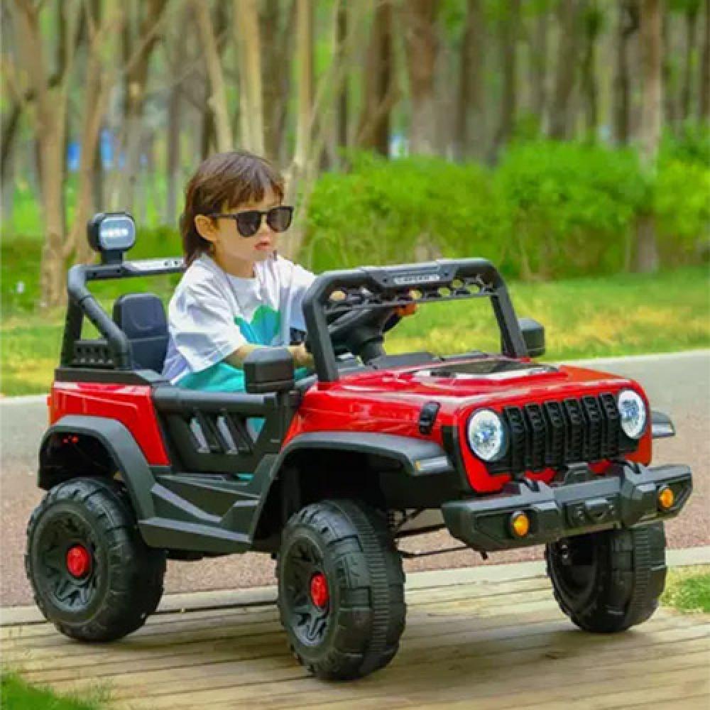 سيارة جيب كهربائية للأطفال بمحركين 12 فولت من عمر 3 إلى 7 سنوات عن بعد والتحكم اليدوي
