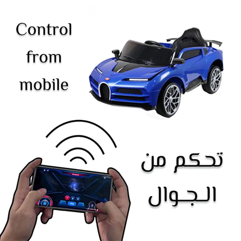 سيارة أطفال كهربائية  تحكم من الجوال مناسبة لعمر 2 - 6 سنوات