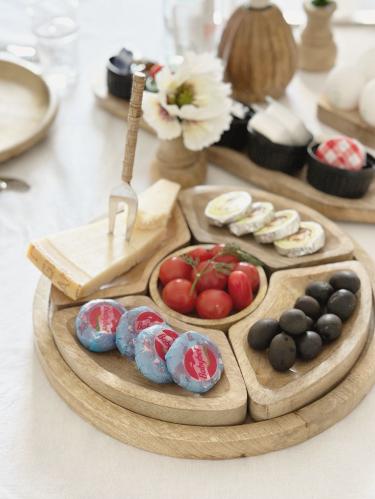 صحن تقديم مقسم