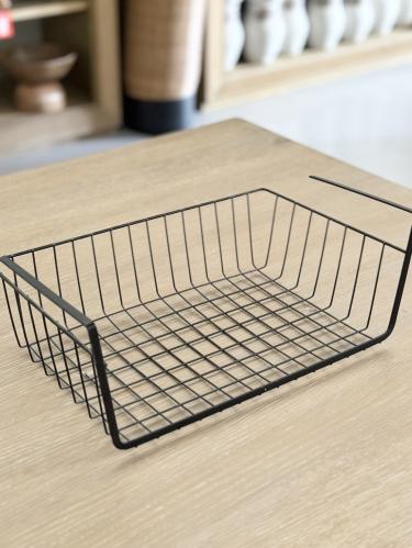 سلة تنظيم حديد أسود