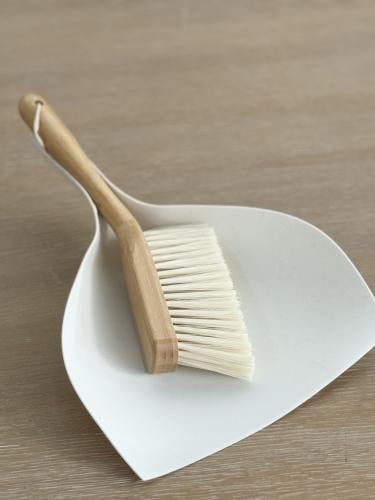 مكنسة مع مجرفة