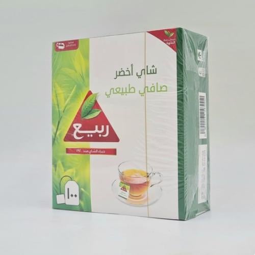 شاهي ربيع أخضر خيط 100 كيس