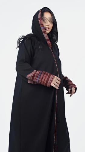 عباية كلوش شتوية باكمام كشميري