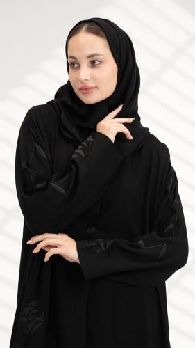 عباية بتطريز ورد