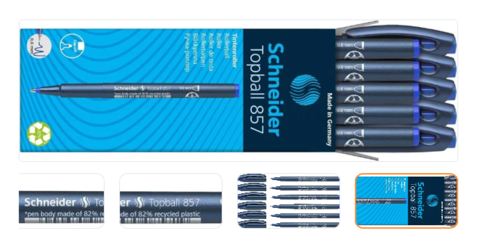 قلم شنايدر أزرق قلم رولر شنايدر