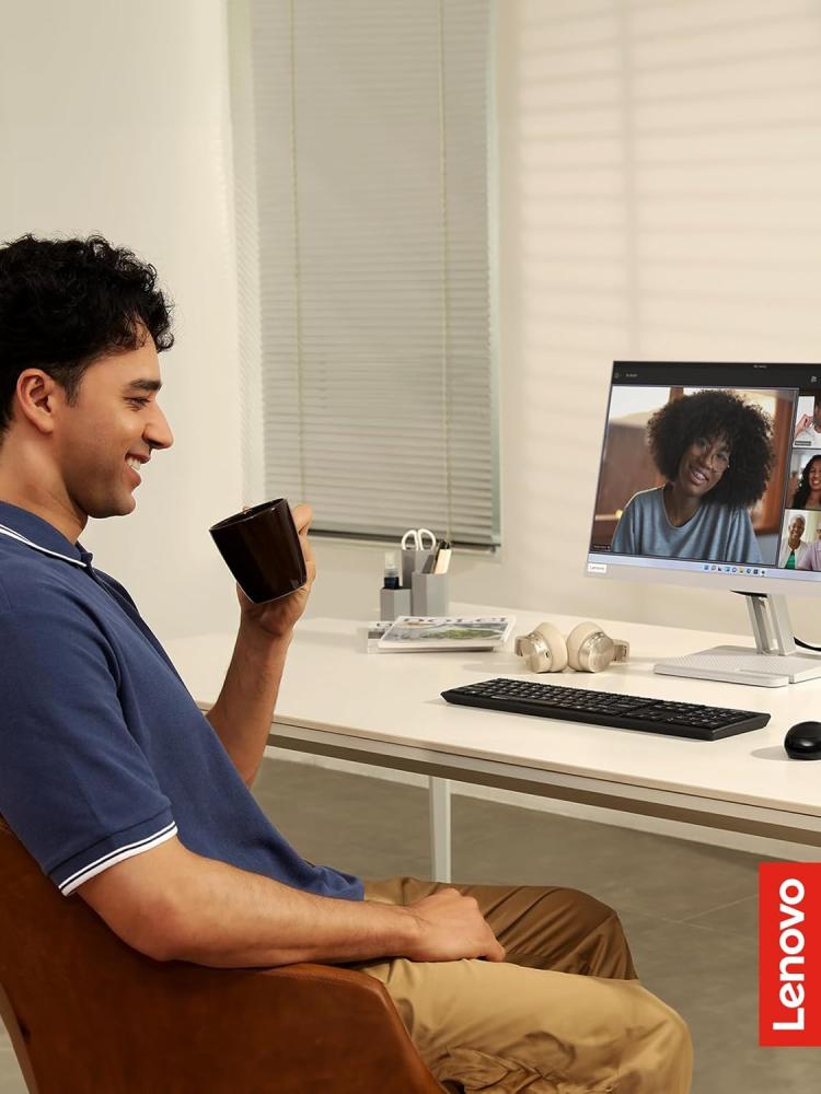 كيبورد وماوس لاسلكي Lenovo 100 بجودة عالية