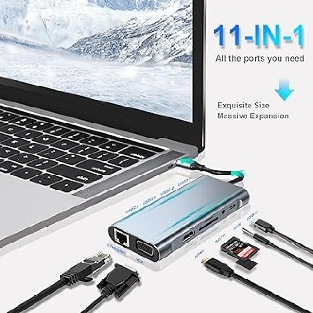 موزع Type C Hub – الحل المتكامل لاتصال احترافي متعدد الوظائف