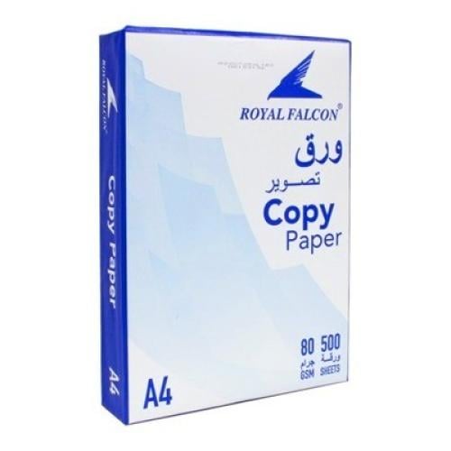 ورق A4 رويال فالكون - عبوة عدد 500 ورقة - 80جم - ص...