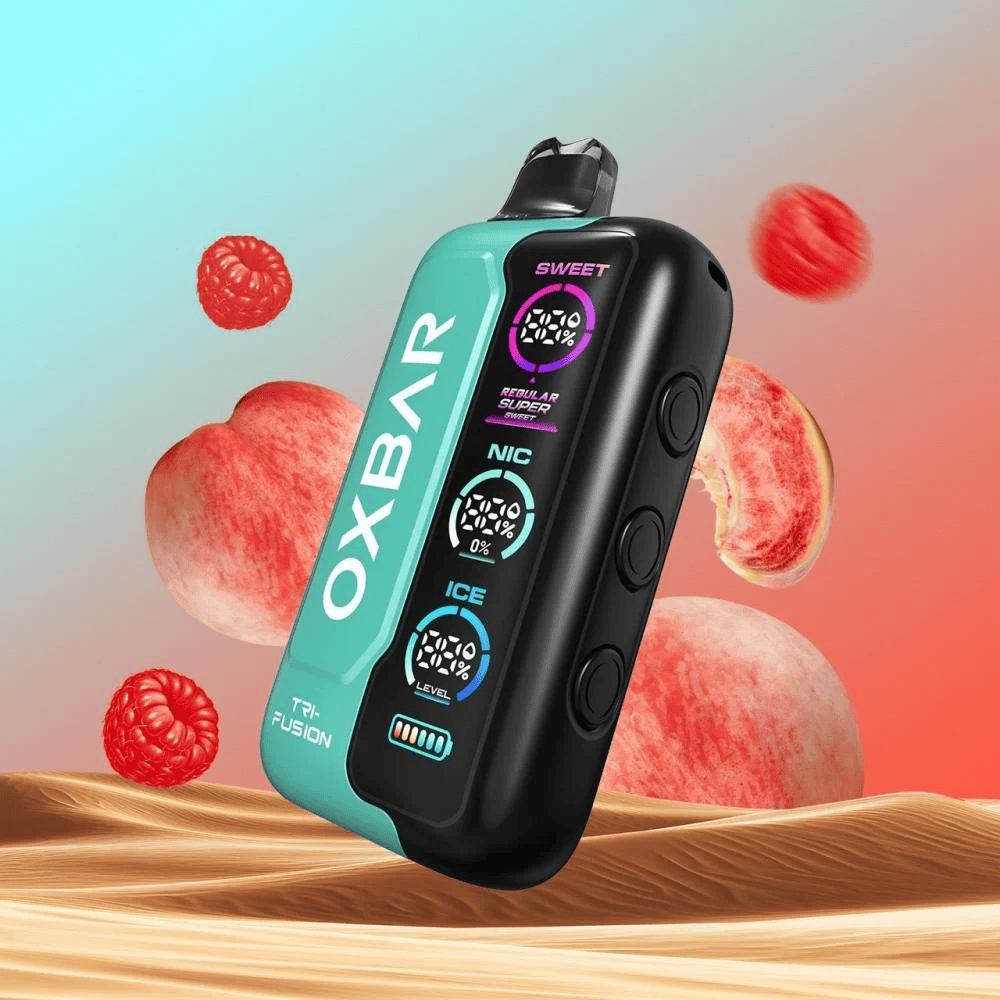 سحبة اوكسبار تري فيوجن 40000 نفخة خوخ توت, اوكسبار فيب