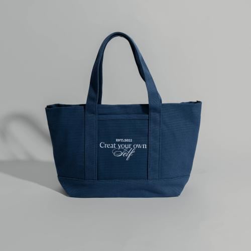 create your own self tote bag-navy