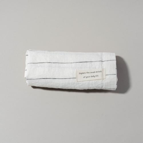 منديل كتان ابيض- white linen napkin