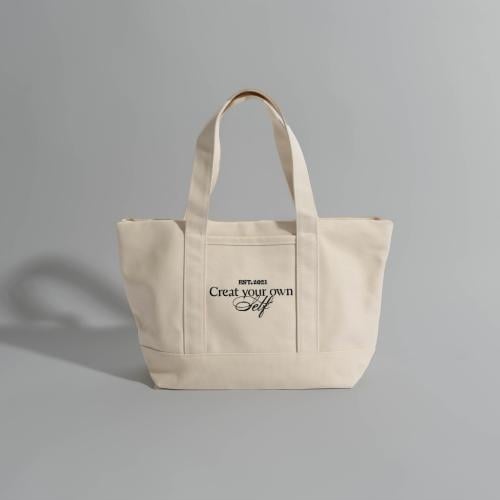 create your own self tote bag - begie