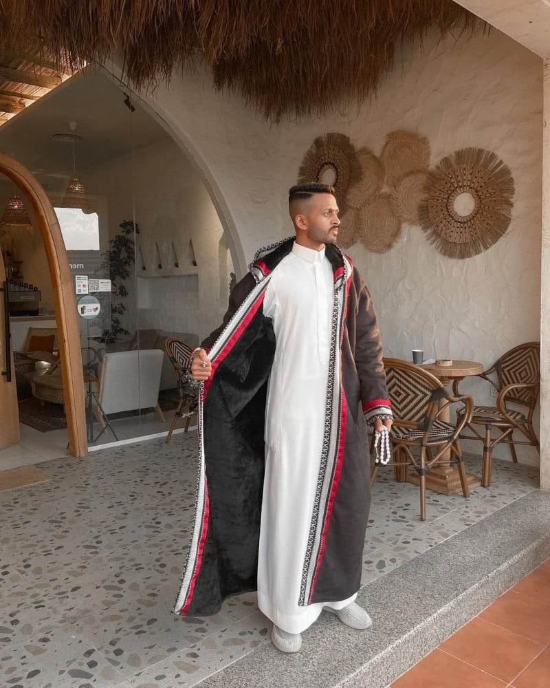 فروه شتويه بنقشة السدو