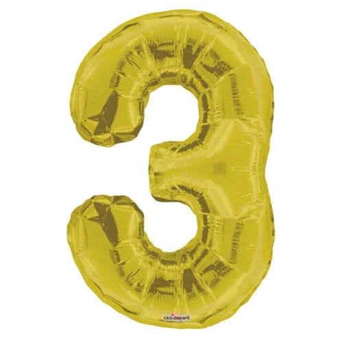 بالون رقم 3 Helium balloon