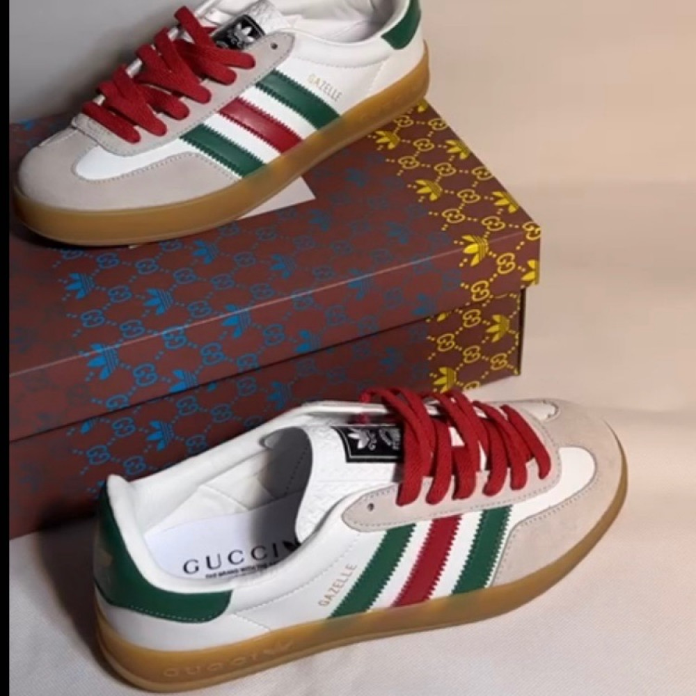 adidas gazelle silver green womens Gucci // X Adidas Red Velvet & Suede Gazelle Sneaker  VSP Consignment