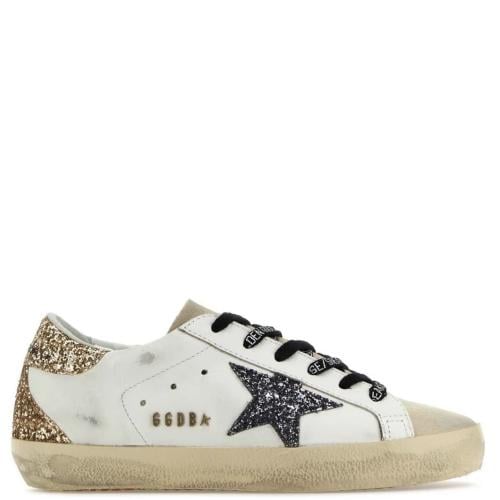 Golden goose Superstar distressed lace-up sneakers