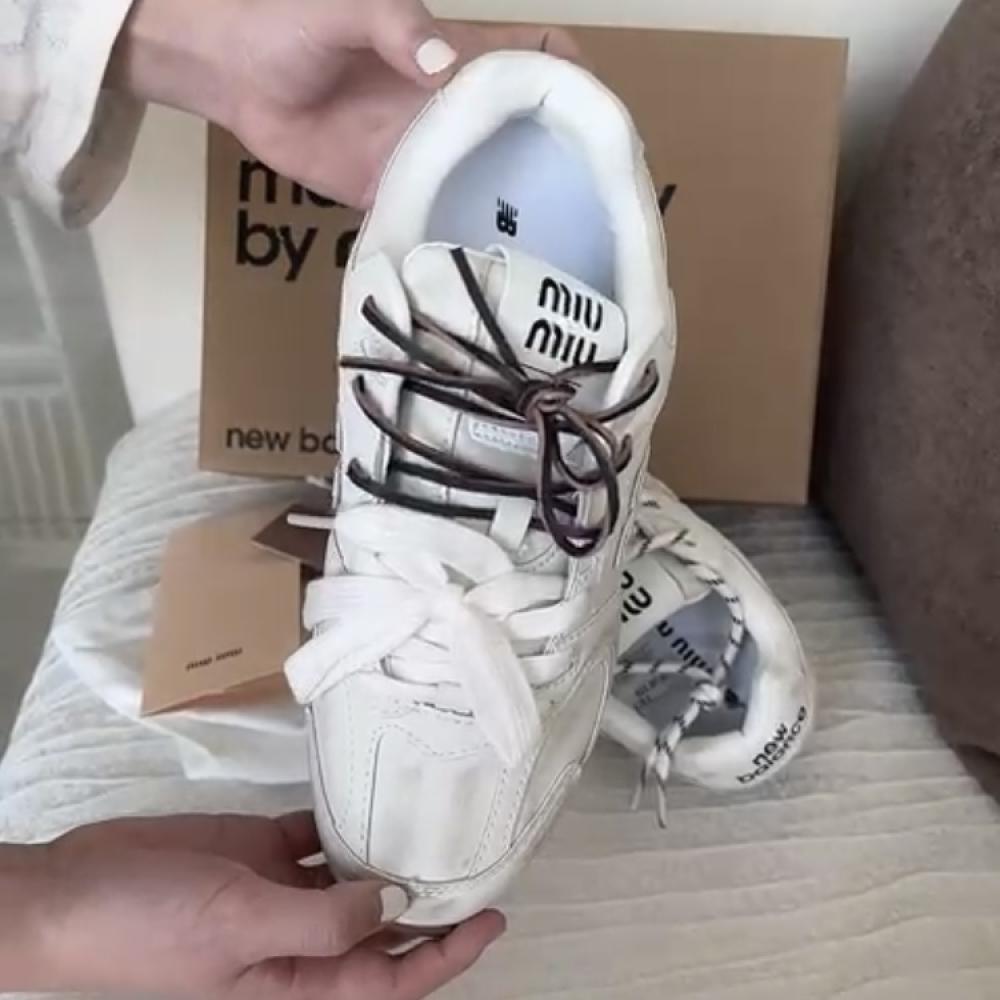 MIU MIU x New Balance 530 SL suede sneakers - LAV