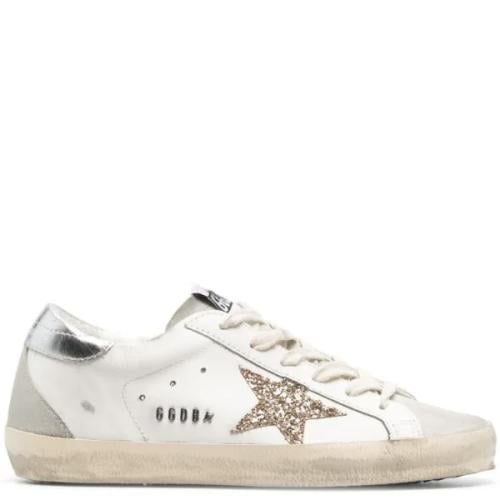 Golden goose Superstar distressed lace-up sneakers