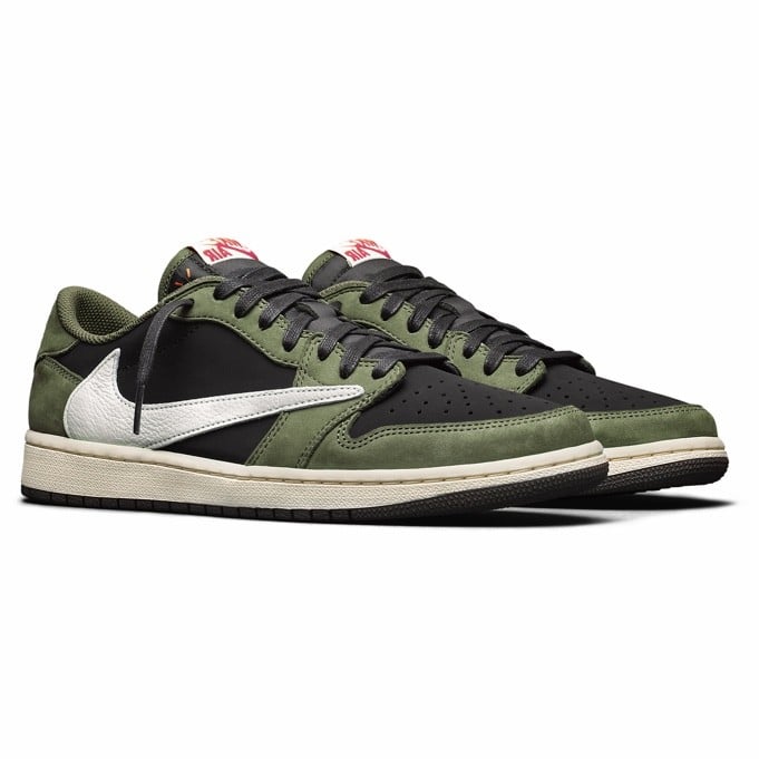 Travis Scott x Air Jordan 1 Low OG Black Olive LAV