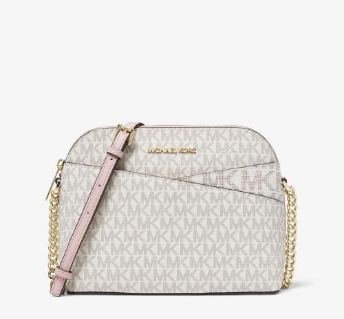 Jet Set Travel Medium Logo Dome Crossbody Bag