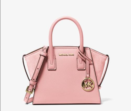 Avril Extra-Small Leather and Suede Satchel