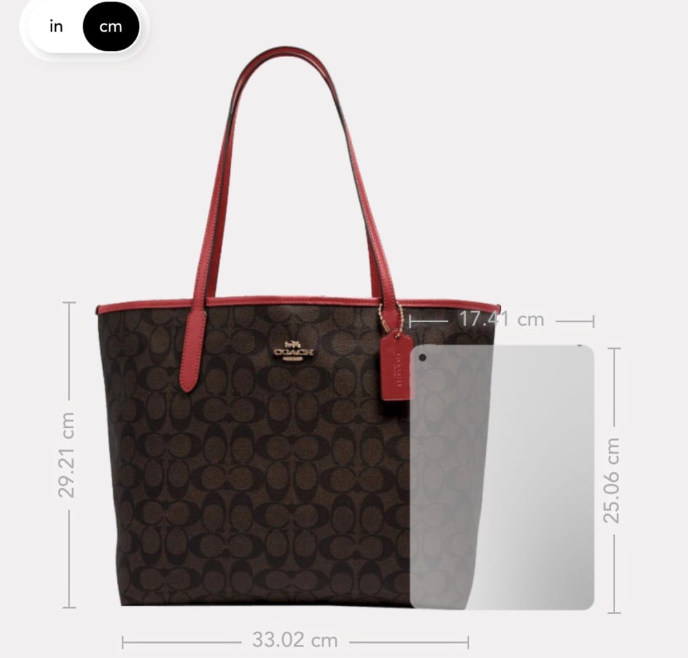 City Tote In Signature Canvas
