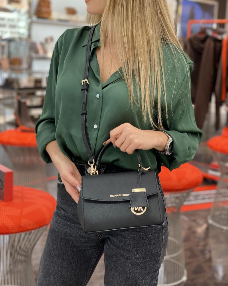 MICHAEL KORS Ava Extra-Small Saffiano Leather Crossbody Bag