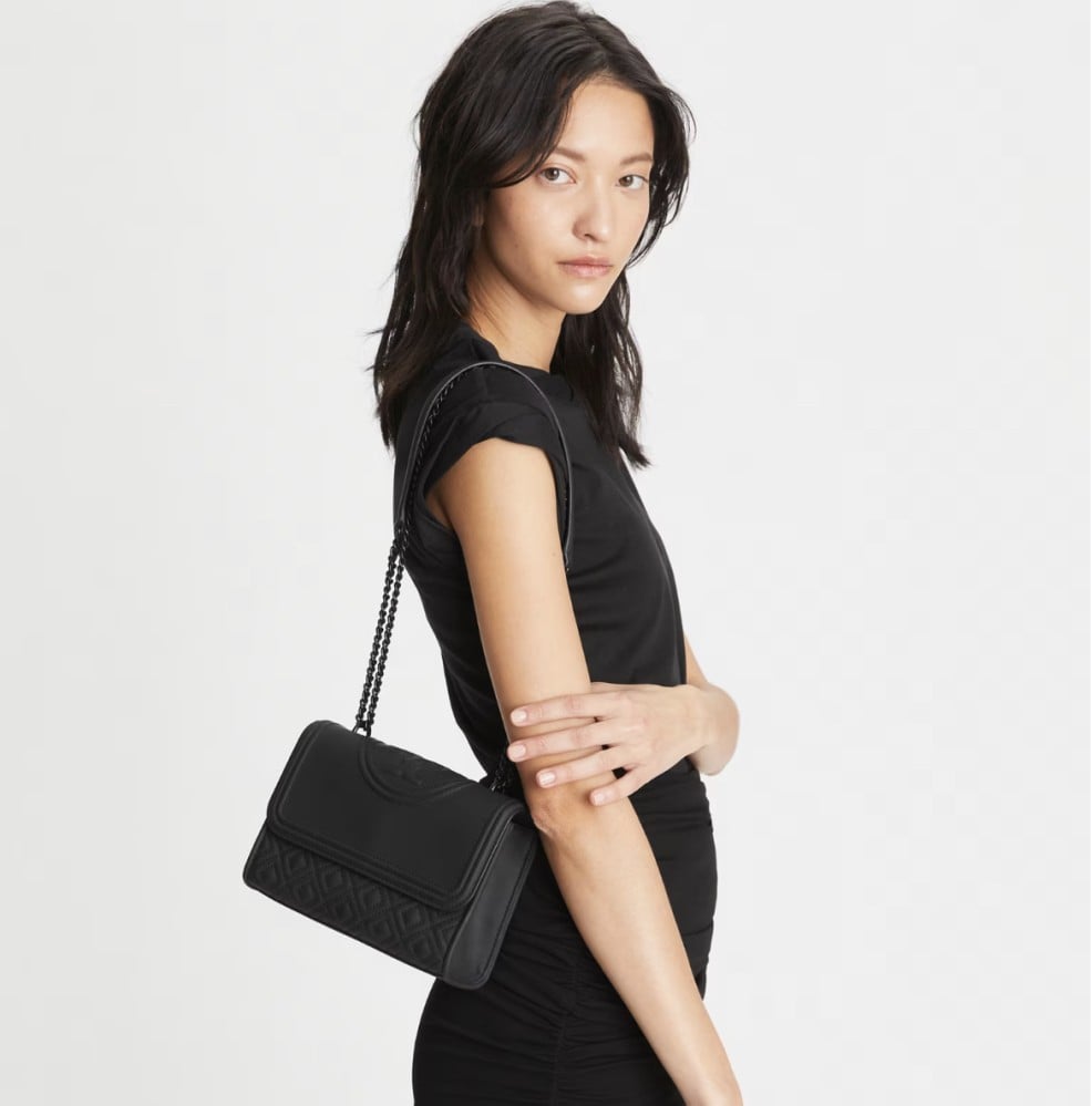SMALL FLEMING MATTE CONVERTIBLE SHOULDER BAG