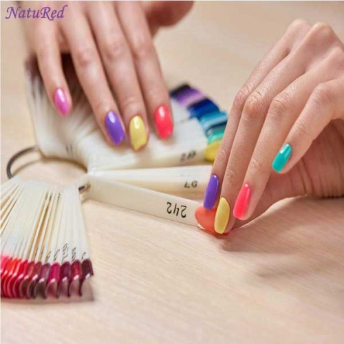 درجات الوان المناكير | مزيج من تدرجات ألوان المناكير الحيوية والمبهجة