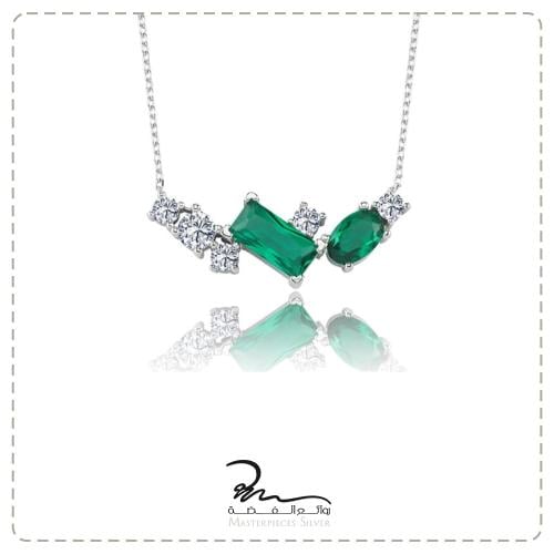 سلاسل نسائية فضة مرصعة فاخرة
