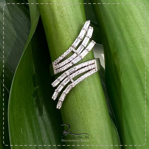 خاتم فضة عيار 925 للنساء