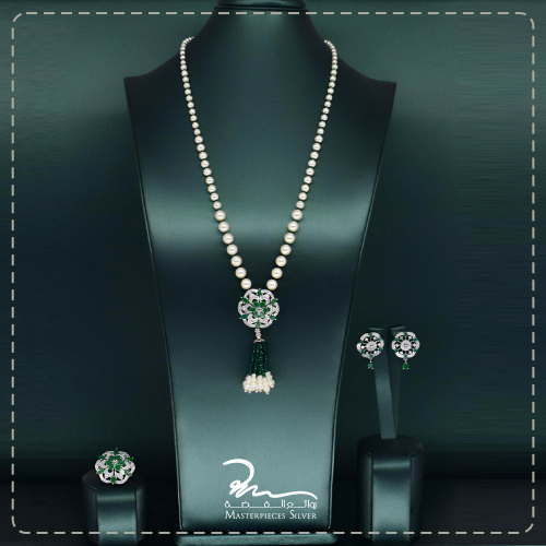 طقم لولو وفضة ملكي فاخر