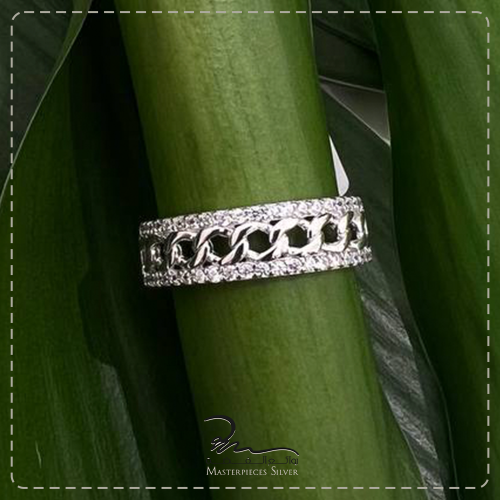 خاتم حريمي فضه عيار 925