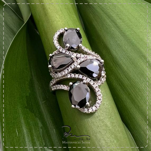 خاتم فضة نسائي عيار 925