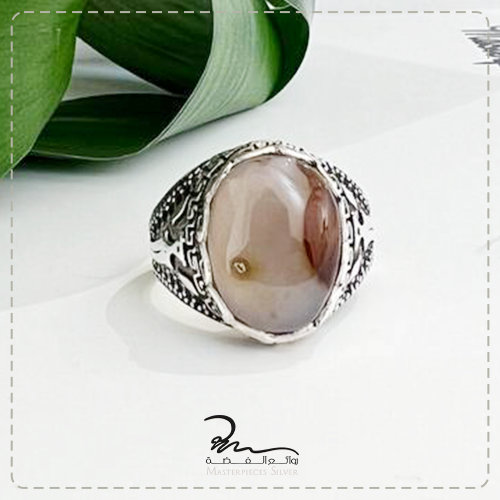 خاتم عقيق فخم للرجال