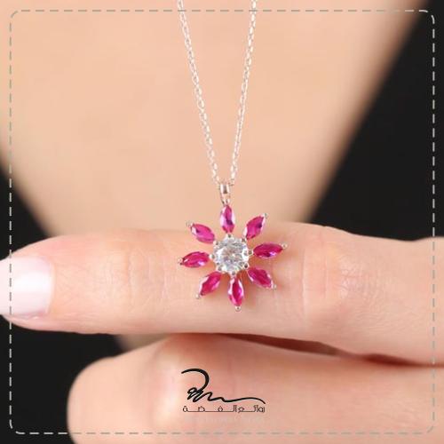 سلسلة نسائية فضة فخمة