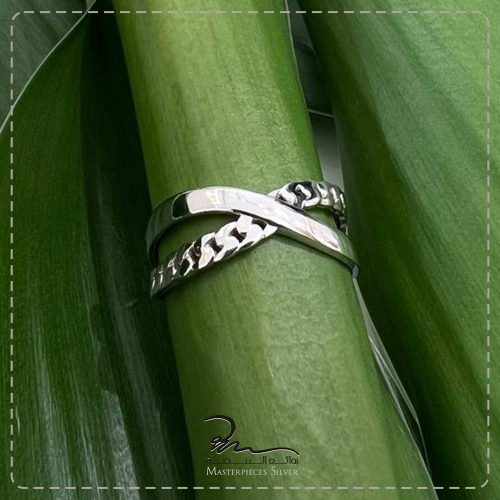 خاتم فضه عيار 925 تصميم مميز