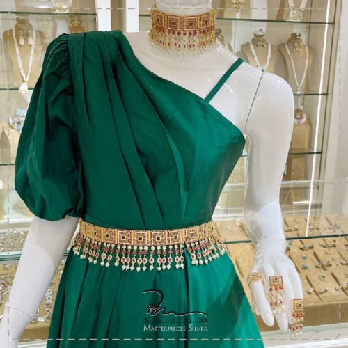 طقم فضة هندي نسائي فخم