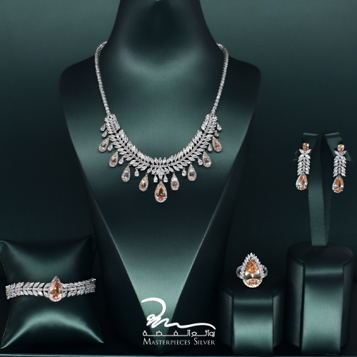 طقم فضه نسائي طقم الفخامة