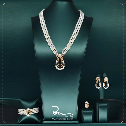 افخم طقم لولو و احجار كريمة للمناسبات