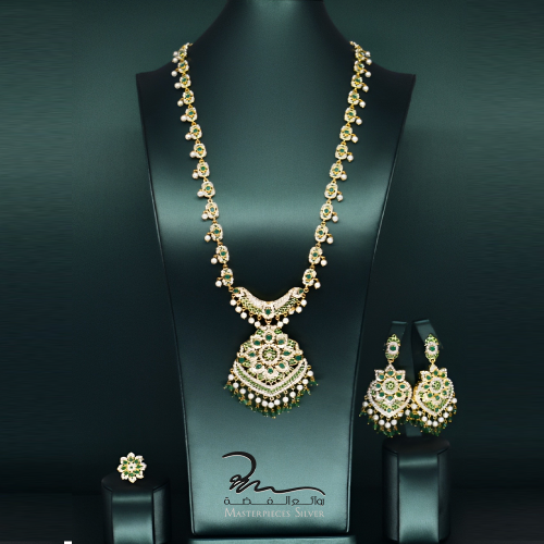 طقم لولو فضة هندي فاخر