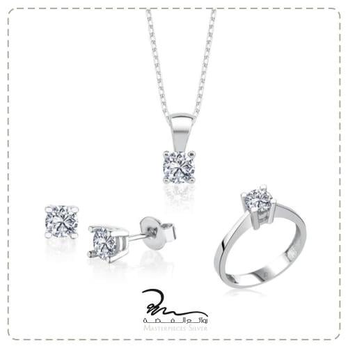 طقم فضه نسائي ناعم