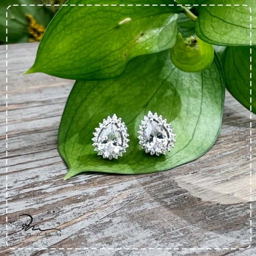 حلقان فضة نسائية فخمة