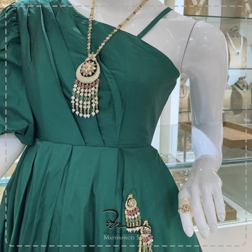 اطقم فضة واحجار طبيعية تصميم هندي