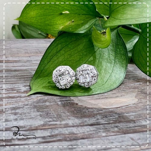 اقراط فضة فخمة