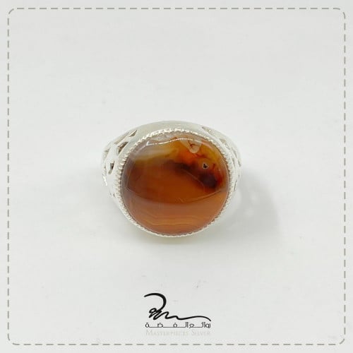 خاتم عقيق نادر رجالي